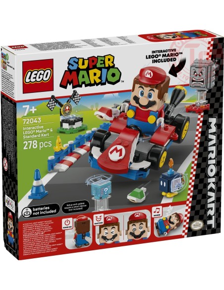Mario Kart LEGO Mario interattivo e Kart standard LEGO SUPER MARIO 72043 LEGO