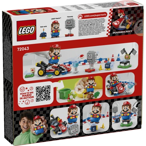 Mario Kart LEGO Mario interattivo e Kart standard LEGO SUPER MARIO 72043 LEGO