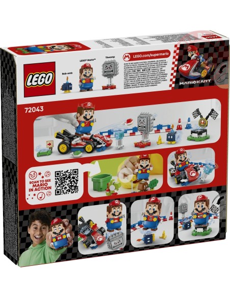 Mario Kart LEGO Mario interattivo e Kart standard LEGO SUPER MARIO 72043 LEGO