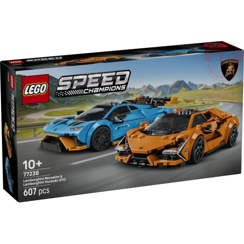Lamborghini Revuelto e Huracán STO LEGO SPEED CHAMPIONS 77238 LEGO