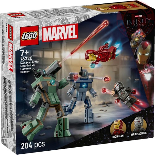 Iron Man e War Machine contro i droni di Hammer LEGO MARVEL 76320 LEGO