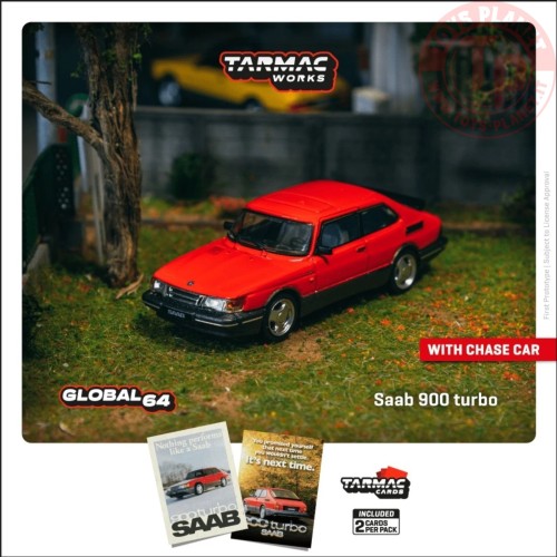 1/64 Saab 900 Turbo ROSSO TARMAC T64G-056-RE TARMAC WORKS