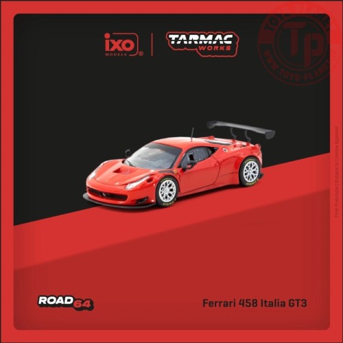 1/64 Ferrari 458 Italia GT3 Rosso TARMAC T64R-074-RE TARMAC WORKS