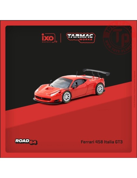 1/64 Ferrari 458 Italia GT3 Rosso TARMAC T64R-074-RE TARMAC WORKS
