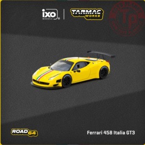 1/64 Ferrari 458 Italia GT3, giallo T64R-073-YL TARMAC WORKS