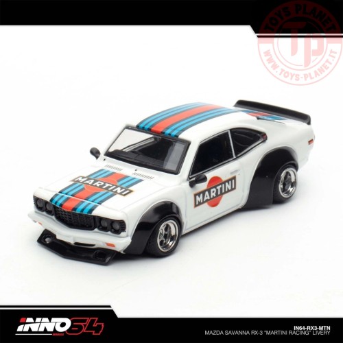 1/64 Mazda Savanna Rx3 Martini IN64-RX3-MTN INNO MODELS