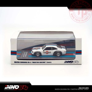 1/64 Mazda Savanna Rx3 Martini IN64-RX3-MTN INNO MODELS