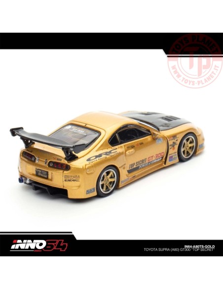 1/64 TOYOTA SUPRA (A80) TOP SECRET GT300 IN64-A80TS-GOLD INNO MODELS