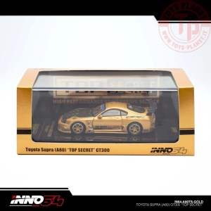 1/64 TOYOTA SUPRA (A80) TOP SECRET GT300 IN64-A80TS-GOLD INNO MODELS