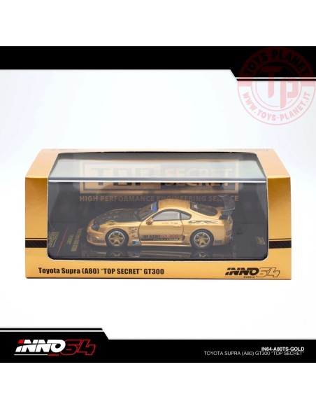 1/64 TOYOTA SUPRA (A80) TOP SECRET GT300 IN64-A80TS-GOLD INNO MODELS