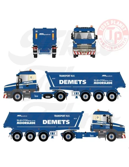 Scania T144-460 with 3-axle tipper Demets TEKNO 86534 TEKNO