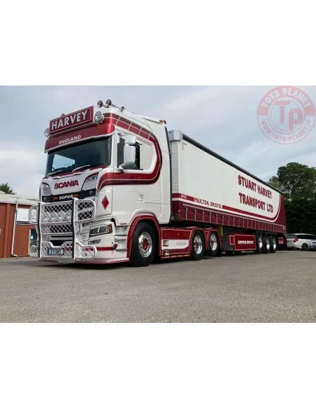 Scania Next Gen S-Highline met 3-assige schuifzeilen trailer Stuart Harvey Transport TEKNO 86273 TEKNO Scania Next Gen S-Highline met 3-assige schuifzeilen trailer Stuart Harvey Transport TEKNO 86273 TEKNO