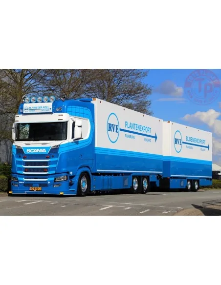 Scania Next Gen S590 motorwagen met 2-assige wipkar Michel van der Poel RVE TEKNO 86493 TEKNO