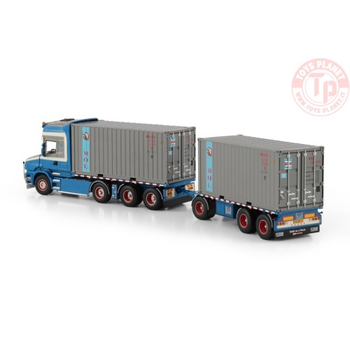SCANIA 4 SERIES TORPEDO TOPLINE 8X2 TRASPORTO CONTAINER WTB - W.Willemstein & Zn WSI 01-4469 WSI MODELS