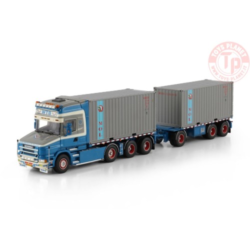 WSI 01-4469 SCANIA 4 SERIES TORPEDO TOPLINE 8X2 TRASPORTO CONTAINER