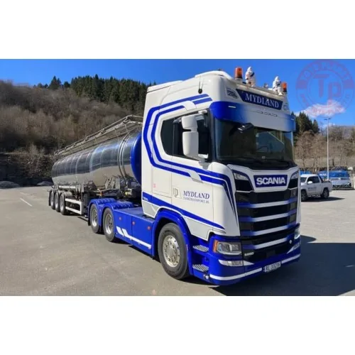 SCANIA S HIGHLINE CS20H 6X4 TANK TRAILER - 3 AXLE Mydland WSI 01-4689 WSI MODELS