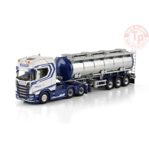 SCANIA S HIGHLINE CS20H 6X4 TANK TRAILER - 3 AXLE Mydland WSI 01-4689 WSI MODELS