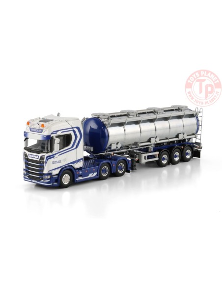 SCANIA S HIGHLINE CS20H 6X4 TANK TRAILER - 3 AXLE Mydland WSI 01-4689 WSI MODELS