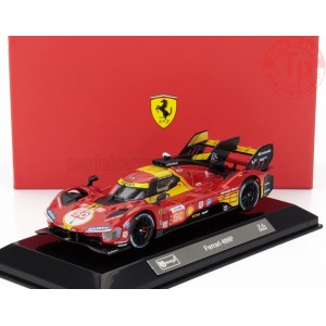 1/43 FERRARI 499P 3.0L TURBO V6 TEAM FERRARI AF CORSE N 50 WINNER 24h LE MANS 2024 FUOCO - MOLINA - NIELSEN CON VETRINA BURAG...