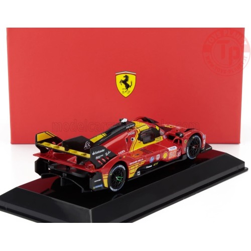 1/43 FERRARI 499P 3.0L TURBO V6 TEAM FERRARI AF CORSE N 50 WINNER 24h LE MANS 2024 FUOCO - MOLINA - NIELSEN CON VETRINA BURAG...