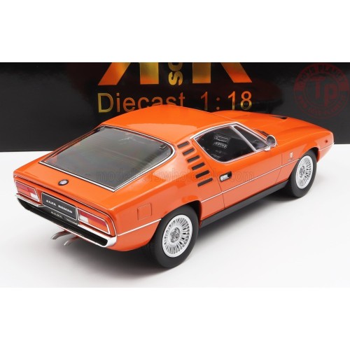 1/18 ALFA ROMEO MONTREAL 1970 BLACK INTERIOR ORANGE KKDC180383 KK-SCALE