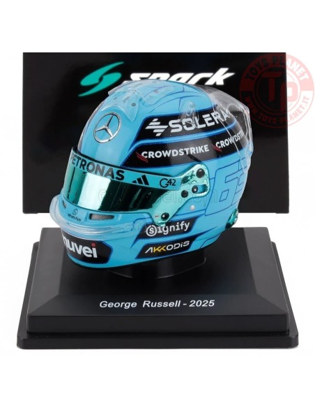 1/5 CASCO GEORGE RUSSELL MERCEDES F1 TEAM 2025 SPARK 5HF185 CASCHI PILOTI 1/5