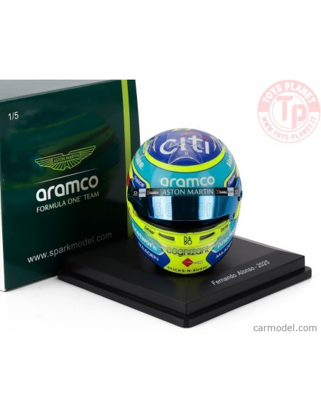 1/5 CASCO FERNANDO ALONSO ASTON MARTIN F1 TEAM 2025 SPARK 5HF192 CASCHI PILOTI 1/5 1/5 CASCO FERNANDO ALONSO ASTON MARTIN F1 TEAM 2025 SPARK 5HF192 CASCHI PILOTI 1/5
