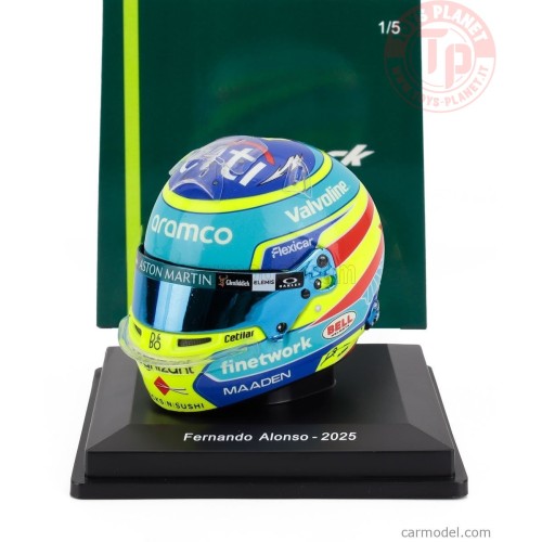 1/5 CASCO FERNANDO ALONSO ASTON MARTIN F1 TEAM 2025 SPARK 5HF192 CASCHI PILOTI 1/5