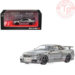 1/64 Nissan Skyline (BNR34) versione GT-R NISMO CRS con led fari GRIGIA KY7130LGR KYOSHO 1:64