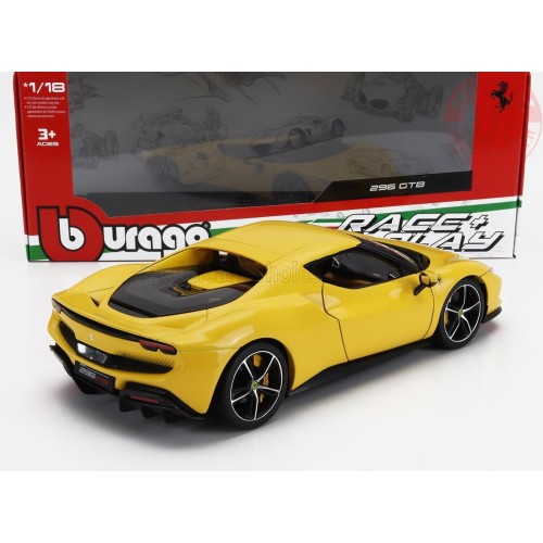 1/18 FERRARI 296 GTB HYBRID 830HP V6 2021 GIALLO 18-16018Y BURAGO