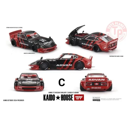 NISSAN FAIRLADY Z KAIDO GT ADVAN 1978 1:64 KHMG172 MINI GT