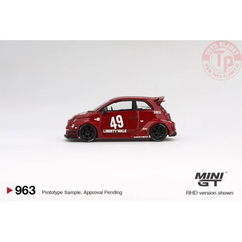 FIAT ABARTH 595 LB-WORKS X ABAS WORKS RED 2024 1:64 MGT00963-L MINI GT