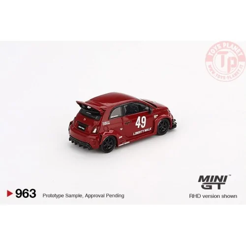 FIAT ABARTH 595 LB-WORKS X ABAS WORKS RED 2024 1:64 MGT00963-L MINI GT