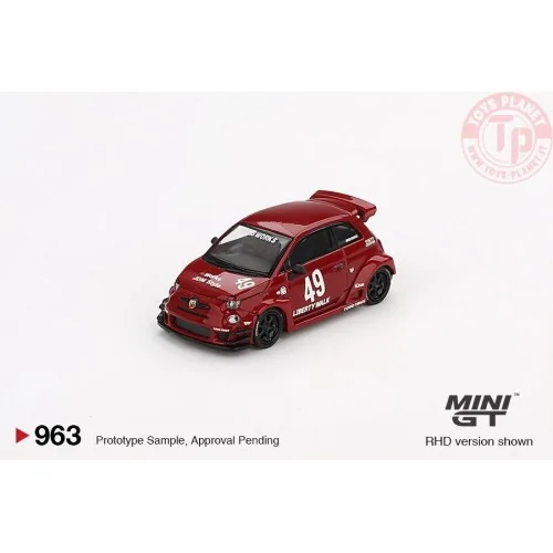FIAT ABARTH 595 LB-WORKS X ABAS WORKS RED 2024 1:64 MGT00963-L MINI GT