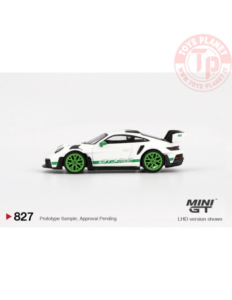 PORSCHE 911 992 GT3 RS WHITE TRIBUTE TO CARRERA RS PACKAGE 2023 1:64 MGT00827-L MINI GT