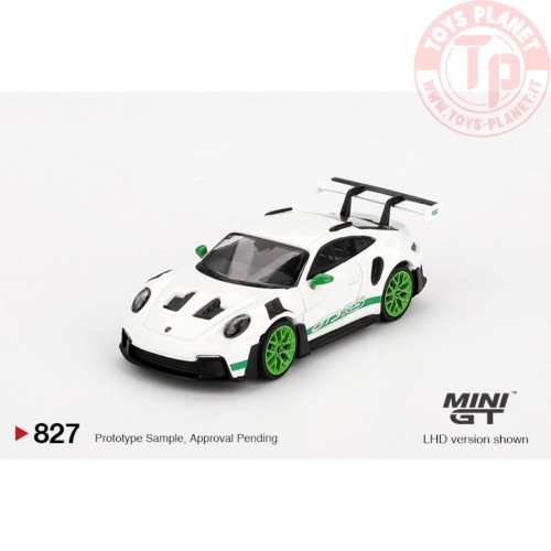 PORSCHE 911 992 GT3 RS WHITE TRIBUTE TO CARRERA RS PACKAGE 2023 1:64 MGT00827-L MINI GT