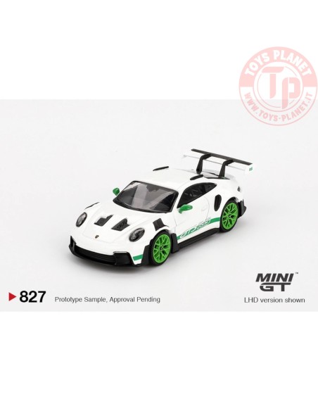 PORSCHE 911 992 GT3 RS WHITE TRIBUTE TO CARRERA RS PACKAGE 2023 1:64 MGT00827-L MINI GT