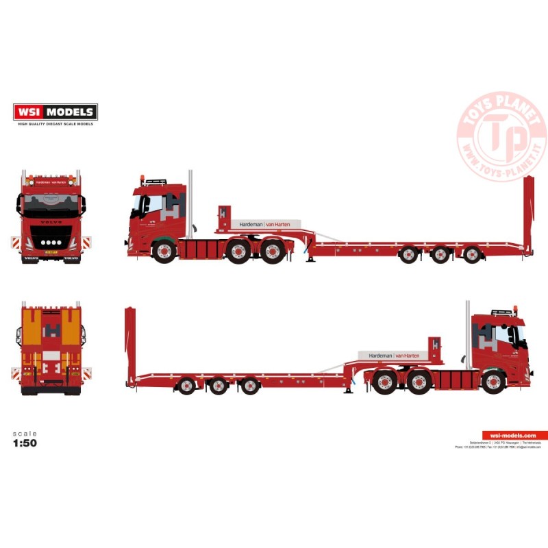WSI 01-4986 1/50 VOLVO FH AERO SLEEPER CAB 6X2 TAG AXLE SEMI