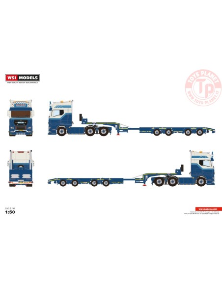 1/50 MAN TGX GX 6X2 TAG AXLE SEMI WHEEL WELL LOW LOADER - 4 AXLE Deurne Manders WSI 01-4833 WSI MODELS 1/50 MAN TGX GX 6X2 TAG AXLE SEMI WHEEL WELL LOW LOADER - 4 AXLE Deurne Manders WSI 01-4833 WSI MODELS