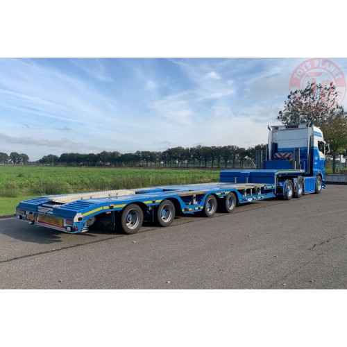 1/50 MAN TGX GX 6X2 TAG AXLE SEMI WHEEL WELL LOW LOADER - 4 AXLE Deurne Manders WSI 01-4833 WSI MODELS