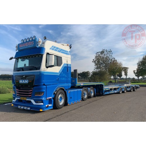 1/50 MAN TGX GX 6X2 TAG AXLE SEMI WHEEL WELL LOW LOADER - 4 AXLE Deurne Manders WSI 01-4833 WSI MODELS