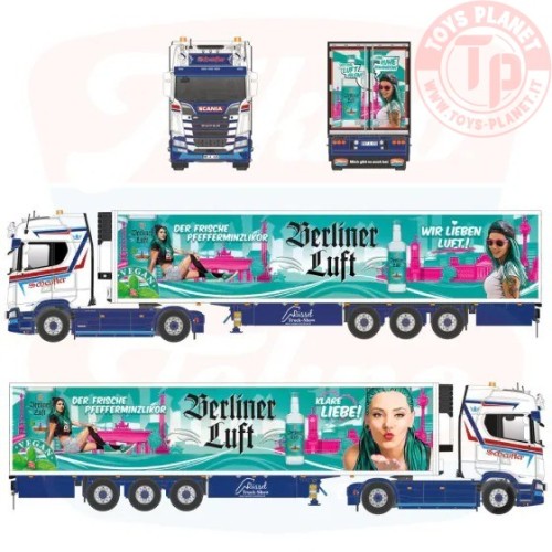1/50 Scania NGS Highline 4x2 con rimorchio refrigerato a 3 assi Scheufler TEKNO 89484 WSI MODELS