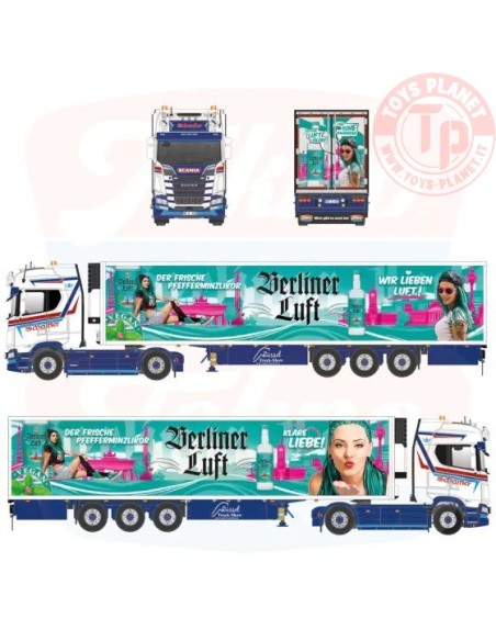 1/50 Scania NGS Highline 4x2 con rimorchio refrigerato a 3 assi Scheufler TEKNO 89484 WSI MODELS 1/50 Scania NGS Highline 4x2 con rimorchio refrigerato a 3 assi Scheufler TEKNO 89484 WSI MODELS