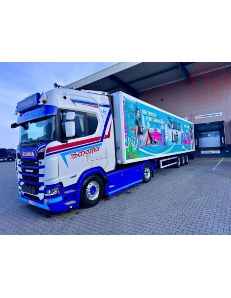 1/50 Scania NGS Highline 4x2 con rimorchio refrigerato a 3 assi Scheufler TEKNO 89484 WSI MODELS