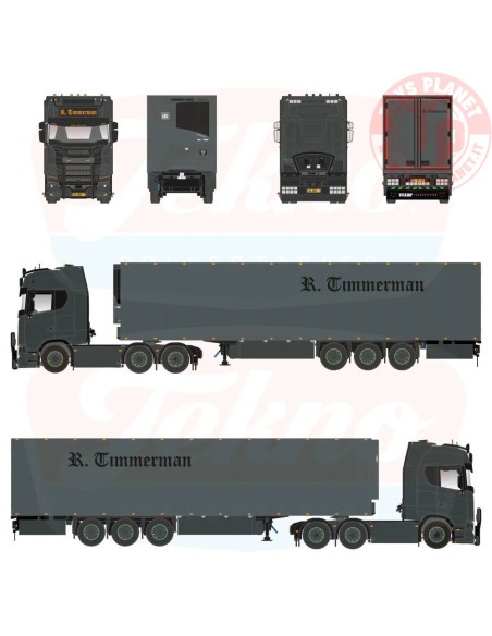 1/50 Scania NGS Highline 6x2 con rimorchio refrigerato a 3 assi Ruud Timmerman TEKNO 88828 TEKNO