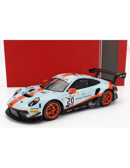1/18 PORSCHE 911 991 GT3 R 4.0L FLAT-6 TEAM GPX RACING N 20 WINNER 24h SPA 2019 RICHARD LIETZ MICHAEL CHRISTENSEN KEVIN ESTRE...