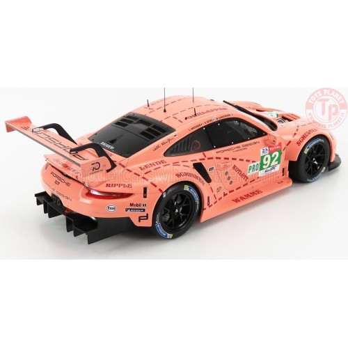 1/18 PORSCHE 911 991 RSR TEAM PORSCHE GT N92 WINNER LMGTE PRO PINK PIG TRIBUTE 24h LE MANS 2018 CHRISTENSEN ESTRE VANTHOOR LE...
