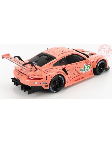 1/18 PORSCHE 911 991 RSR TEAM PORSCHE GT N92 WINNER LMGTE PRO PINK PIG TRIBUTE 24h LE MANS 2018 CHRISTENSEN ESTRE VANTHOOR LE...