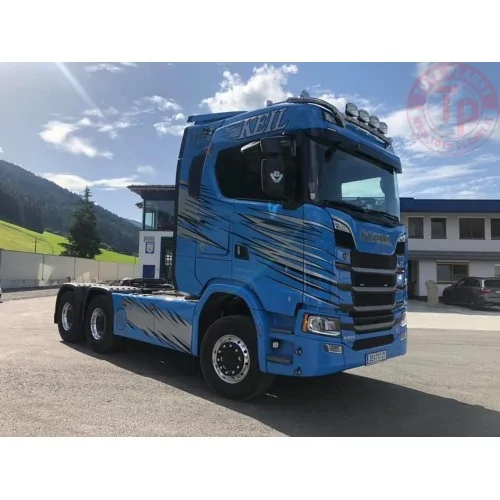 Scania Next Gen S-series with 4-axle Goldhofer low-loader Keil TEKNO 87113 TEKNO