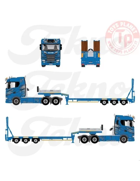 Scania Next Gen S-series with 4-axle Goldhofer low-loader Keil TEKNO 87113 TEKNO Scania Next Gen S-series with 4-axle Goldhofer low-loader Keil TEKNO 87113 TEKNO